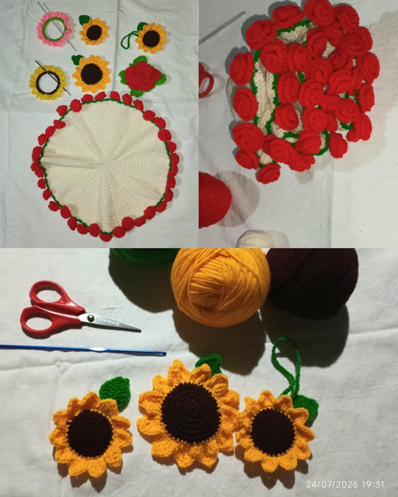 Bouquet Crochet and Keychain